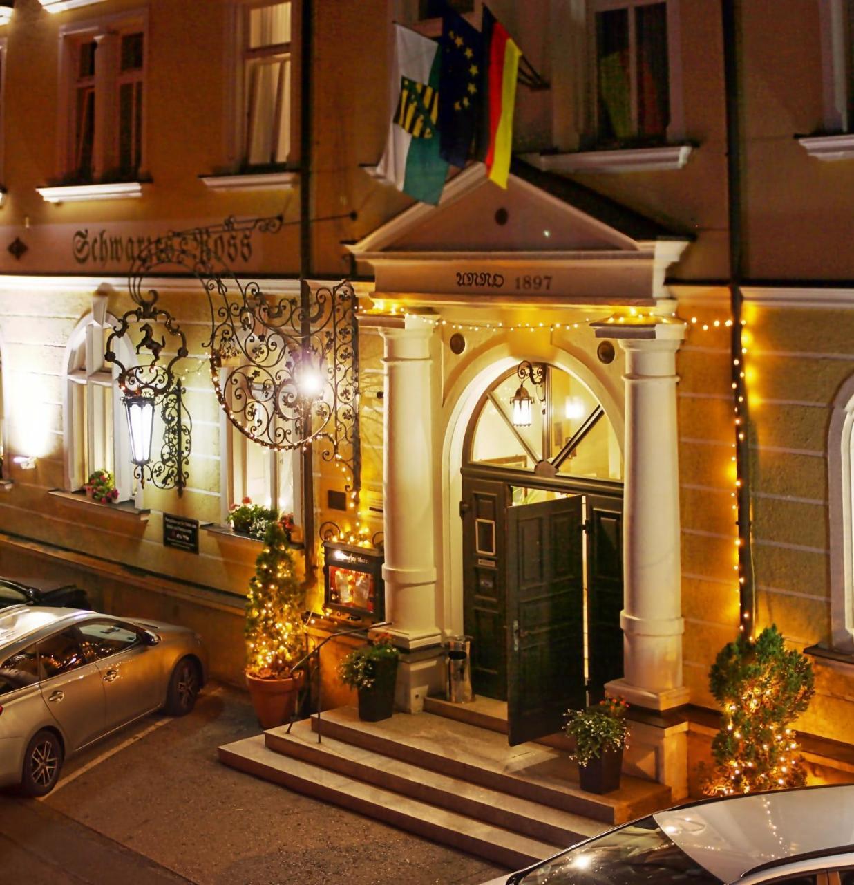 Hotel Schwarzes Ross Siebenlehn Buitenkant foto